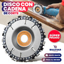 DISCO CON CADENA PARA CORTE DE MADERA