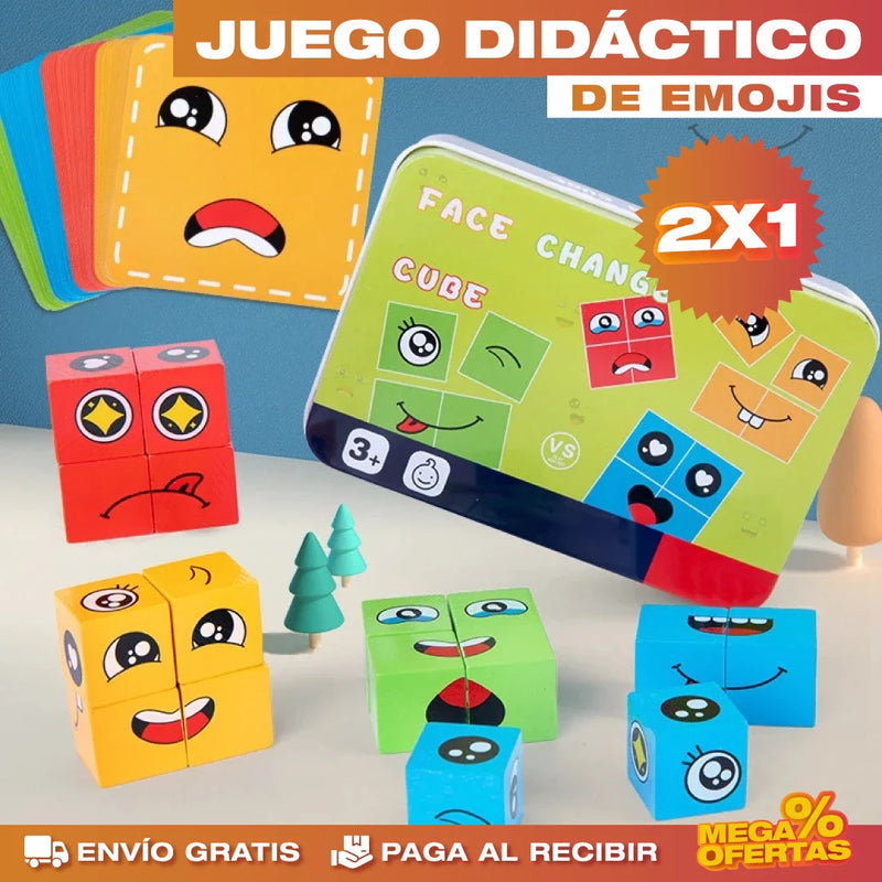 PROMO 2X1 JUEGO DIDÁCTICO DE EMOJI PARA TODA LA FAMILIA