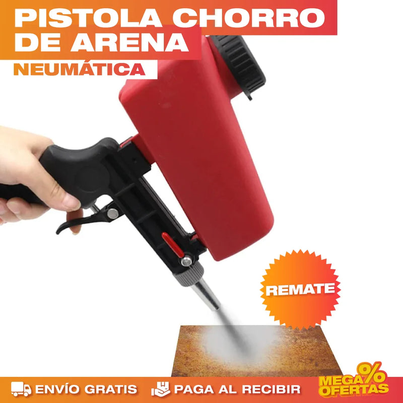 PISTOLA CHORRO DE ARENA NEUMÁTICA