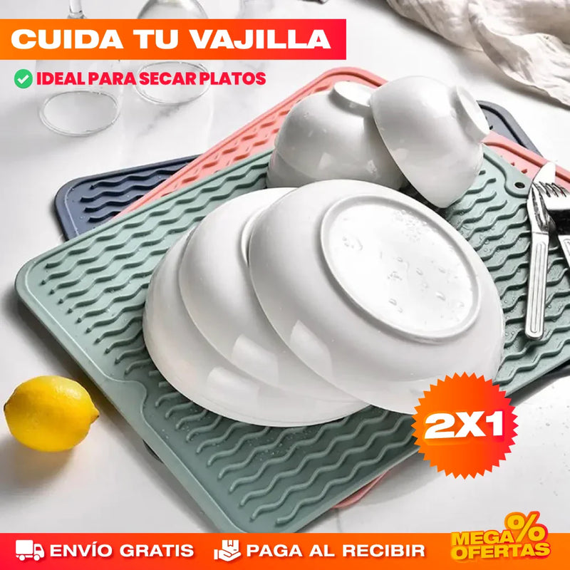 PROMO 2X1 ALFOMBRILLA DE SECADO DE SILICONA