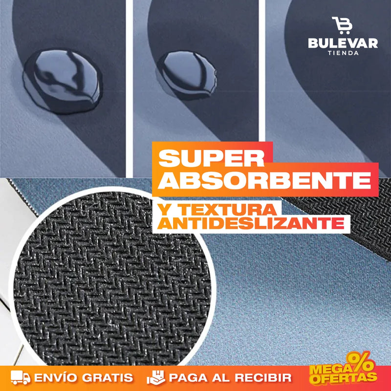 PROMO 2X1 ALFOMBRA DE BAÑO ANTIDESLIZANTE SÚPER ABSORBENTE