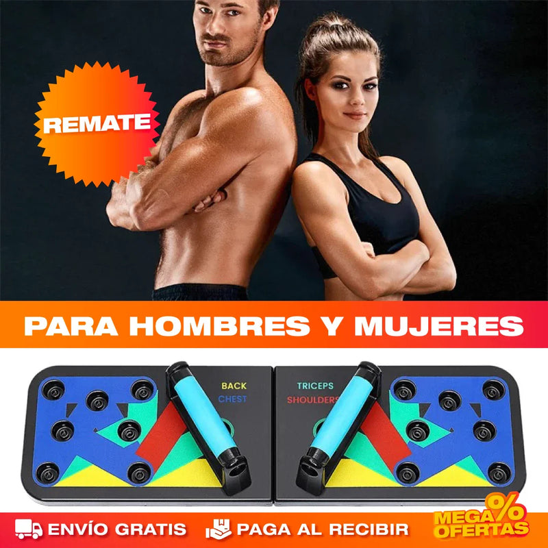 TABLA DE FLEXIONES 9 EN 1, GIMNASIO EN CASA