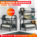 ESTANTE ESCURRIDOR PARA PLATOS DE 2 NIVELES