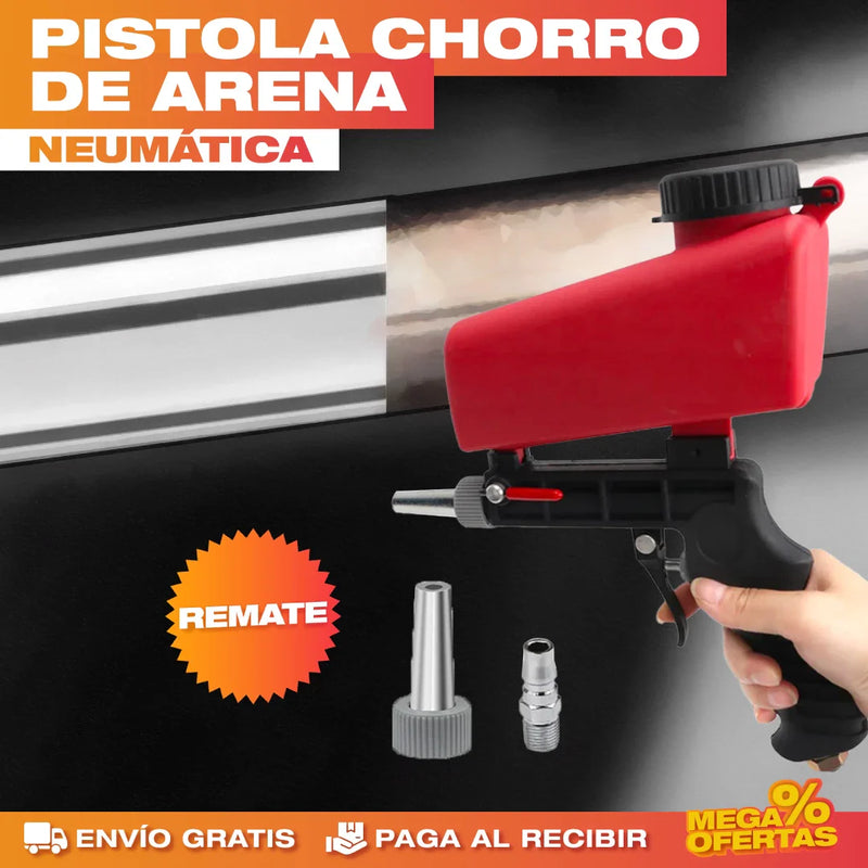 PISTOLA CHORRO DE ARENA NEUMÁTICA