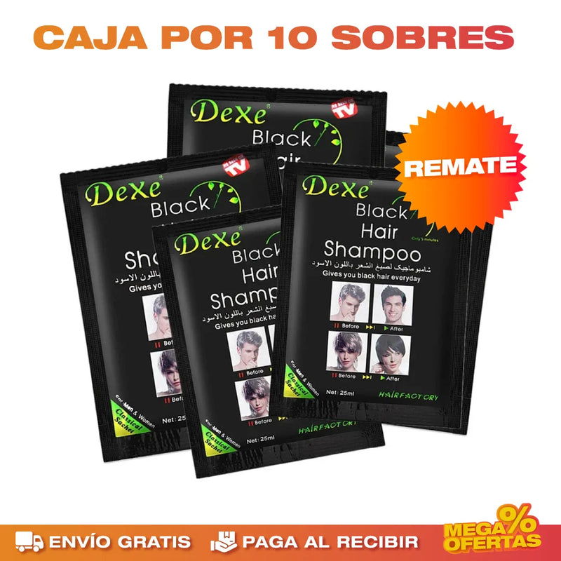 SHAMPOO NATURAL CUBRE CANAS BLACKHAIR™ X10 SOBRES