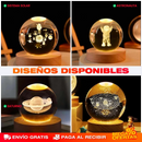 PROMO 2X1 LÁMPARA BOLA DE CRISTAL LED 3D