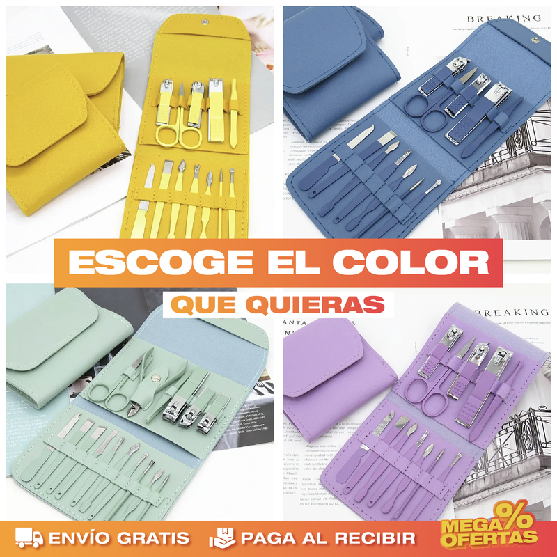 PROMO 2X1 SET DE CORTAUÑAS PROFESIONAL PARA MANICURA Y PEDICURA