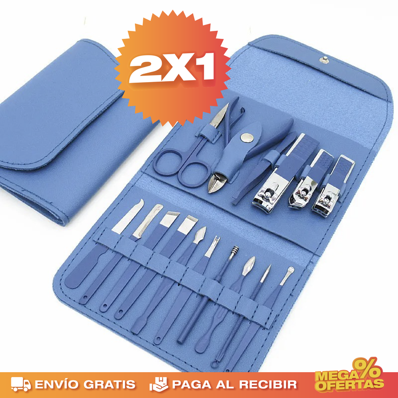 PROMO 2X1 SET DE CORTAUÑAS PROFESIONAL PARA MANICURA Y PEDICURA