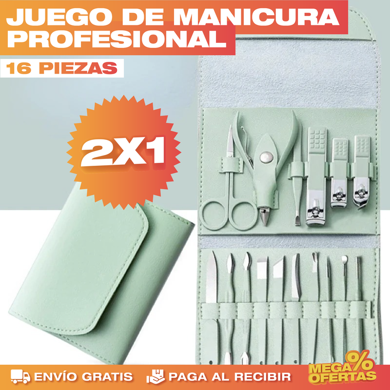 PROMO 2X1 SET DE CORTAUÑAS PROFESIONAL PARA MANICURA Y PEDICURA