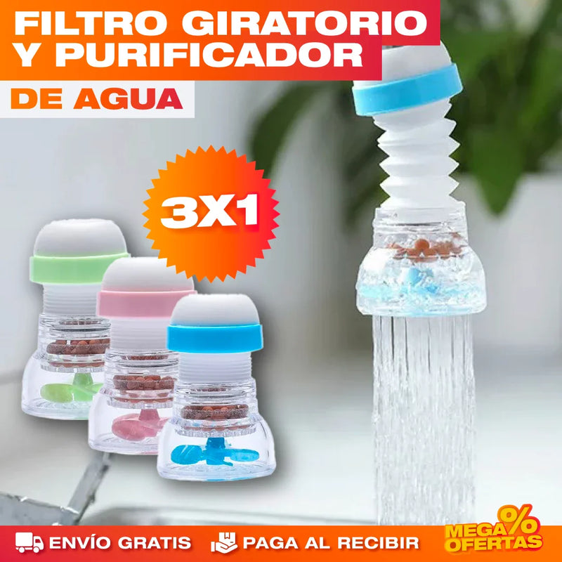 PROMO 3X1 FILTRO GIRATORIO Y PURIFICADOR DE AGUA