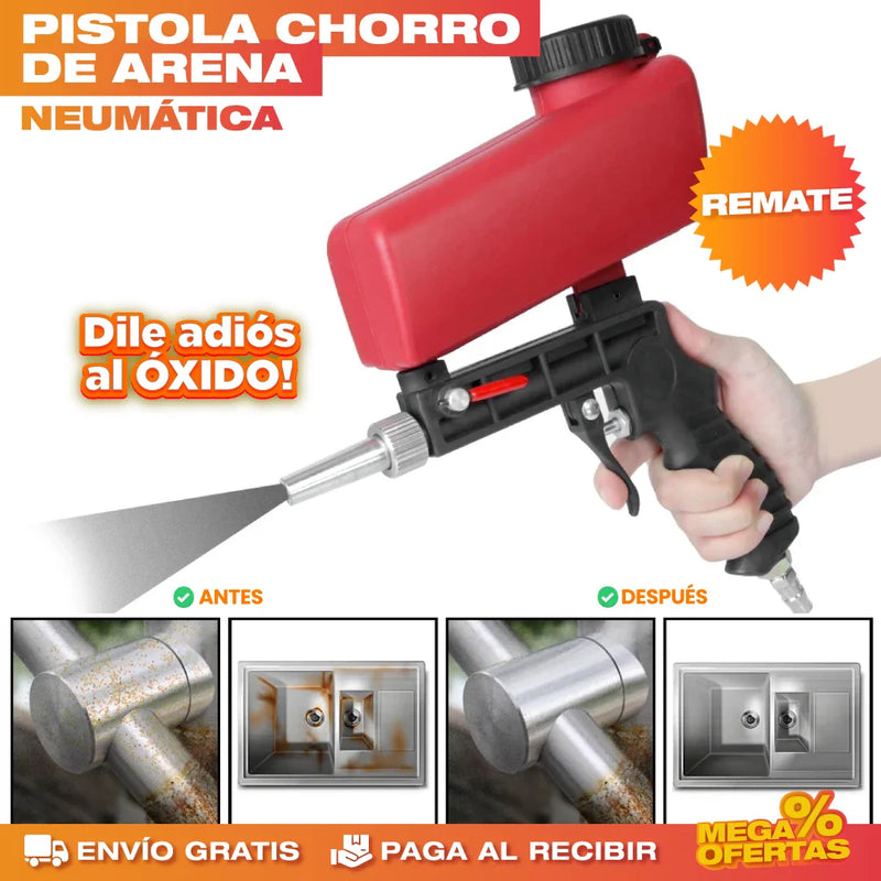 PISTOLA CHORRO DE ARENA NEUMÁTICA