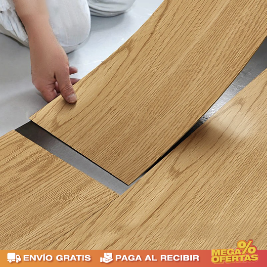 PROMO 3X1 LÁMINA ADHESIVA 3D DE MADERA