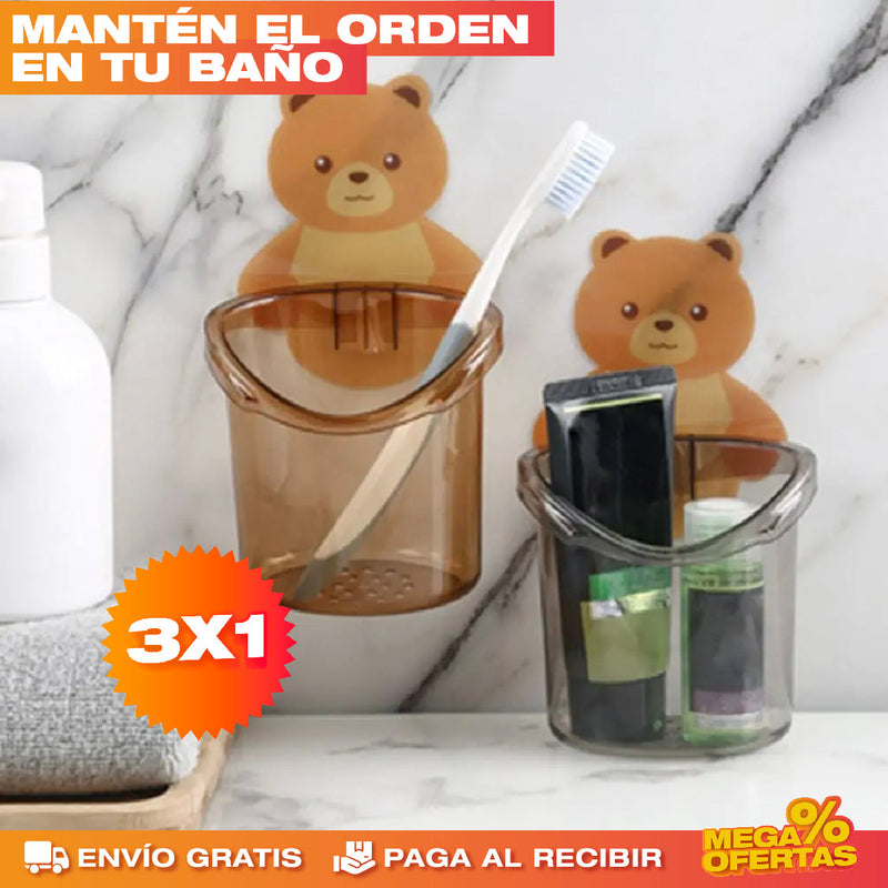 PROMO 3X1 SET PORTACEPILLOS OSITO 🧸