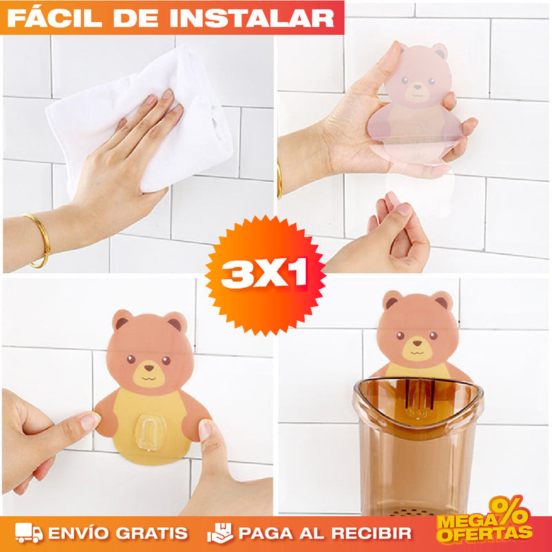 PROMO 3X1 SET PORTACEPILLOS OSITO 🧸